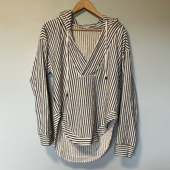 Pilcro Wharfside Striped Hoodie Sweater - Picture 3 of 7